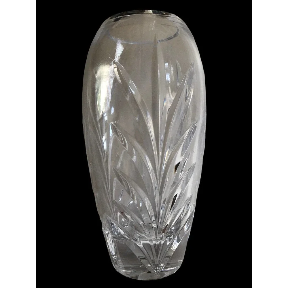 Lead Crystal Floral Vase - Miller Rogaska Covington by Reed & Barton 7